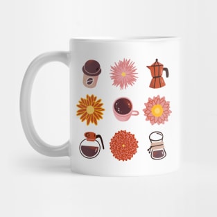 Coffee and Chrysanthemums Mug